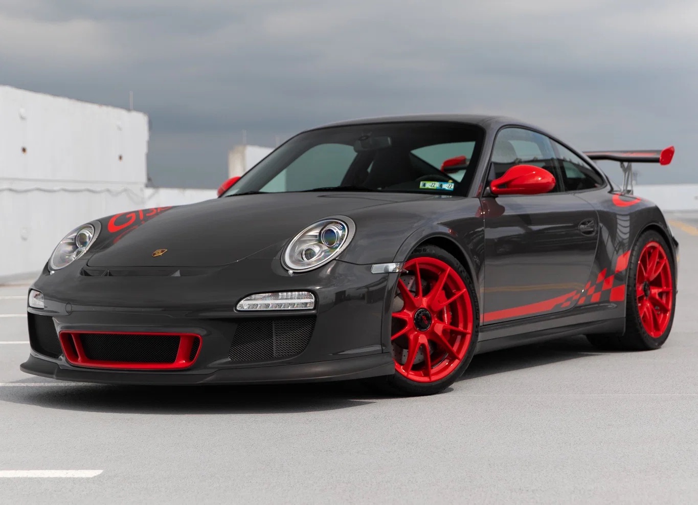 997 GT3 RS illustrative acquisition brief photographed in front three-quarter view.