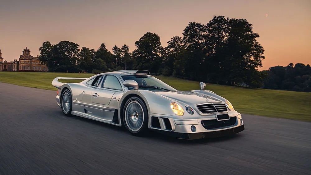 Mercedes-Benz CLK GTR photographed as a competition-derived collector road car.