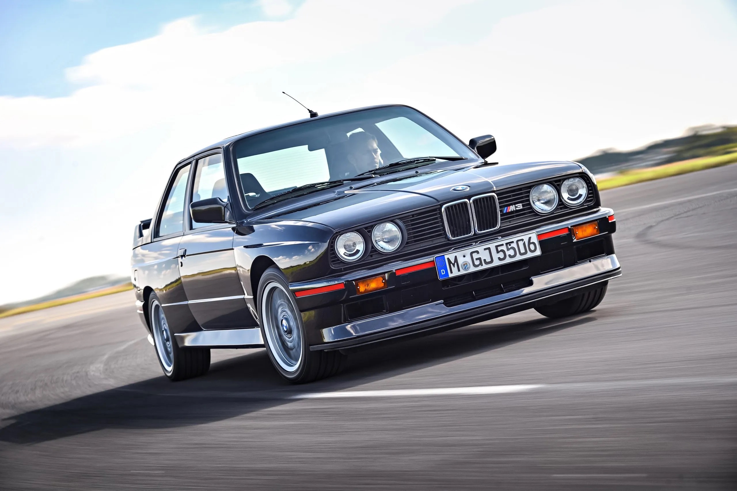 BMW E30 M3 Sport Evolution photographed as a homologation collector car.